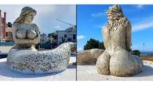 Mermaid statue with 'big bum' criticised for being 'too sexual'