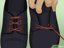 3 ways to lace dress shoes wikihow