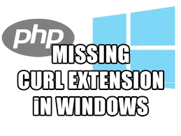 windows fixing php curl extension not