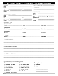 Download the pdf invoice template and have the best hvac invoice template to give to your customer. Job Sheet For Airconditioning Fill Online Printable Fillable Blank Pdffiller