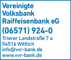 « banken in wittlich / bank wittlich ». Vereinigte Volksbank Raiffeisenbank Eg In Wittlich In Das Ortliche