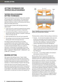 Setting Techniques For Tapered Roller Bearings Pdf Free