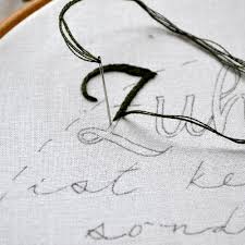 how to embroider letters by hand with style