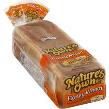natures own bread honey wheat thin