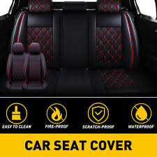 Black Red Car Seat Covers Kit For 2007