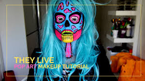 they live pop art face paint makeup