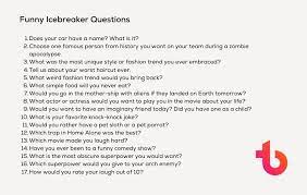 icebreaker questions for work the 1