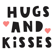 hugs and kisses romantic phrase for st