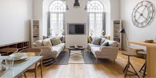 arrange furniture in an awkward living room
