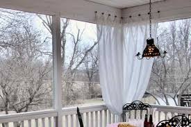 how to hang outdoor sheer curtains