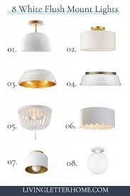 8 Cute White Flush Mount Ceiling Lights