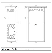wrenbury metal pergola style arch the