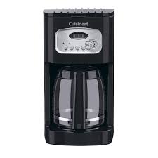 Fully programmable with a brushed metal finish. Cuisinart 12 Cup Programmable Black Drip Coffee Maker With Carafe Dcc 1100bk The Home Depot