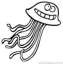 Their body (called an umbrella) resembles a bell, from the lower edge of which dozens of tentacles depart, facing downwards. Jellyfish Coloring Page For Kids Free Jellyfish Printable Coloring Pages Online For Kids Coloringpages101 Com Coloring Pages For Kids