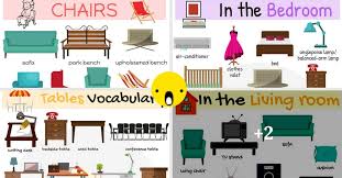 Let's learn dining room vocabulary in english and then sing the where is it? Types Of Furniture Useful Furniture Names With Pictures 7esl