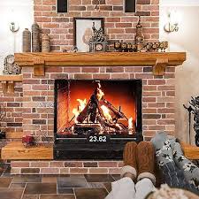 10 Pcs Gas Fireplace Log Set Ceramic