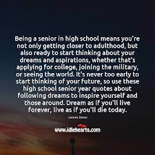 being a senior in high means you