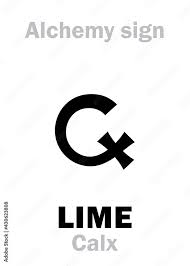 alchemy alphabet lime calx
