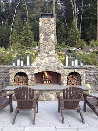 Outdoor Fireplace Patio Backyard