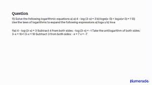 Single Logarithm Using The Properties