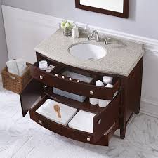Cultured marble & granite bathroom vanity countertops. Georgia 42 Inch Single Sink Bathroom Vanity With Granite Top Overstock 8875152