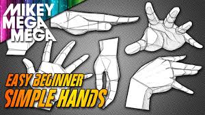 The proportions are difficult to remember and the placement learn the foolproof way to get them looking right with the handy 'french fry' visualization trick this artist teaches in their video. How To Draw Hands Easy Simple Basic Shapes In Anime Manga Youtube