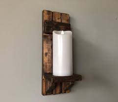 Rustic Candle Sconce Set Candle