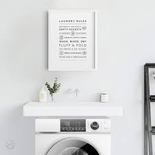 laundry symbols laundry room art