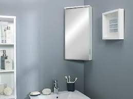 White Mirrored Mirror Bathroom Corner
