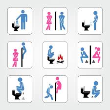 Premium Vector Toilet Sign Funny And