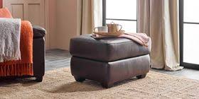 Press Loft | Image of Palermo Two Tone Brown Leather Storage Footstool for Press & PR