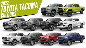 2022 toyota tacoma all color options