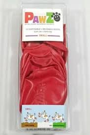 Details About Pawz Protex Dog Boots Water Proof Paws Disposable Reusable Small Red