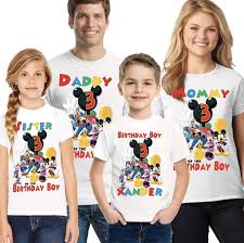 Dragon ball z birthday shirt. Amazon Com Mickey Mouse Clubhouse Birthday Shirt Add Name And Age Mickey Clubhouse Family Birthday Shirts Handmade Products