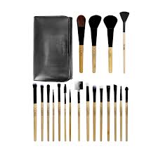 allure makeup brush set with bag 19pcs