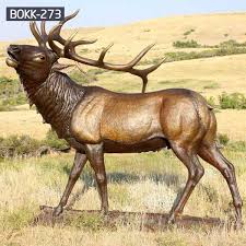 Brass Deer Statue You Fine Sculpture