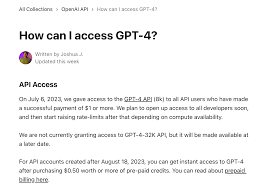 no access to gpt 4 api after depositing