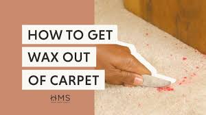 how to get wax out of carpet you