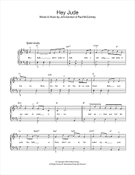 Print and download hey jude sheet music by the beatles. Hey Jude Beginner Piano Print Sheet Music Now