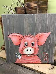 Pig Wall Art Farm Theme Farm Nursery