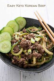 keto korean beef with zucchini noodles