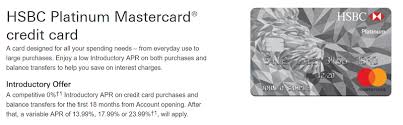 Once the credit card has been selected, you only have the option to select 'pay now'. Hsbc Platinum Mastercard Card Review 0 Intro Apr For 18 Months