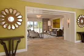 75 limestone floor living room with