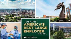 Forbes names UAB 'America's Best Large Employer' - Alabama NewsCenter