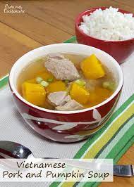 vietnamese pumpkin soup with pork
