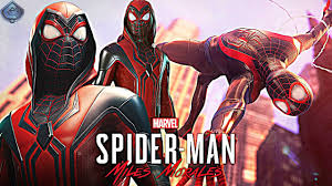 Emblazed on the side of the ps5 is a glossy red spider inside of a web to mimic miles morales' suit. Spider Man Miles Morales Ps5 New Alternate Suit And More Web Swinging Gameplay Revealed Youtube