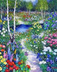Garden Painting Landscape Paintings