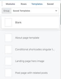 Categorize And Add Thumbnails To The Saved Templates List