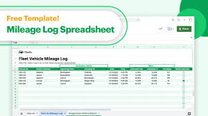 creating a mileage log spreadsheet w