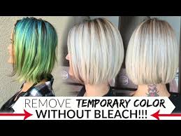 remove temporary color s without bleach